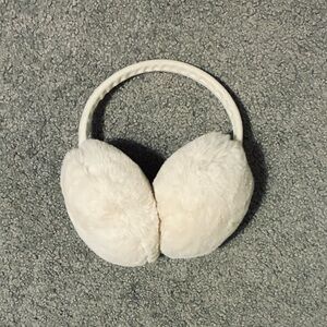 White fluffy earmuffs